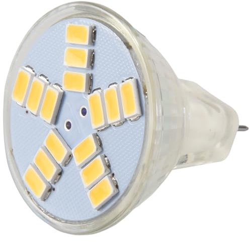 melairo 3W MR11 GU4 250LM LED Birne Lampe 15 5630 SMD Warmweiss Licht