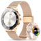 WalkerFit Montre Connectée Femme 2025, Écran AMOLED 40mm Ultra-Fin Courbé, Chargeur Magnétique, Montre Sport Femme avec Fonction Féminine/IP68 Étanche, Smartwatch pour Android iOS