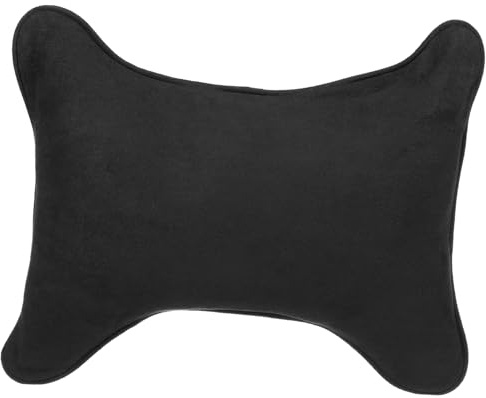 GANAZONO Nackenkissen Komfortablen Kunstfell Auto Ergonomisches Schwarzem aus und mit Einzigartiger Form Reißfest Vielseitig Verwendbar Schlaf für im