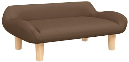 Tomostar Sofa für Hunde, Sofa, Sessel, Bett für Hunde, Katzen, Haustiere, Braun, 70 x 40 x 24 cm, Stoff