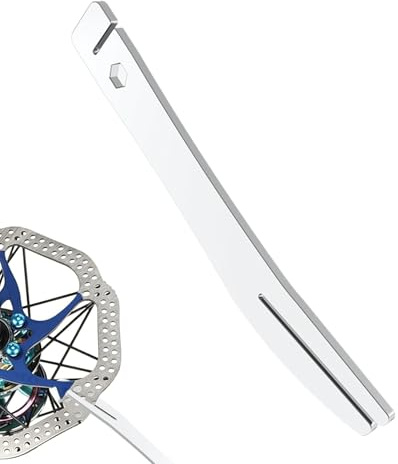 Tyinerc Einstellgabel für Bremsscheibe, Ausrichtungsgabel für Fahrradrotor, Reparaturschlüssel für Fahrradscheiben, für Motorrad, Fahrrad, Scooter, Fahrzeug, Rennen, Garage
