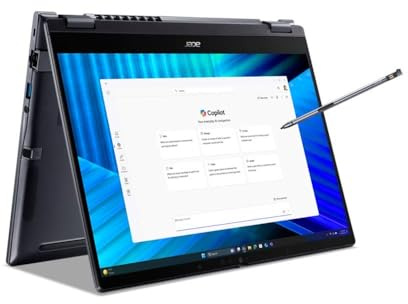 Acer TravelMate P4 Spin 14 | Business Convertible | Core Ultra 7 | 32GB/1TB | 14 WUXGA IPS Touch | Core Ultra 7 255U | 32GB RAM | 1TB SSD | Windows 11 Pro | QWERTZ
