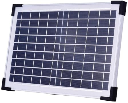 Fafeicy Solar-Abluftventilator für Haustierhäuser mit 10-W-Panel, Zwei Ventilatoren mit 3500 U/min für Gewächshäuser, Garagen, Hühnerställe, Batterie-Backup, Intelligenter Timer