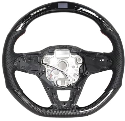 Autolenkräder kompatibel mit Golf 8, GTI R MK8, GTE (2020–2024), Jetta, GLI und ID4 – individuell gestaltetes Sportlenkrad aus Kohlefaser