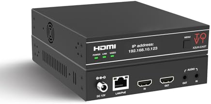 ToVi X2 Series 4K Netzwerk Video Streamer AV Over IP Encoder - H.264 H.265 IPTV Livestream mit Audio Embed - HDMI Loop Out - Unterstützt Unicast, MultiCast, Nur-Audio-Stream (X2UH-CAST)
