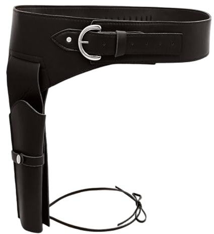 Cowboy-Waffengürtel | Cowboy-Holster, Leder-Waffengürtel, verstellbar, Western für Cosplay, Maskerade, Party, Kaffee