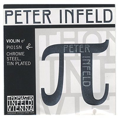 Thomastik single string for violin 4/4 Peter Infeld Synthetic Core - E-string chrome steel, tin-plated, medium