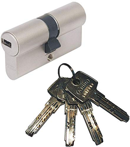 ABUS EC550 Profil-Doppelzylinder Länge 40/40mm mit 4 Schlüssel