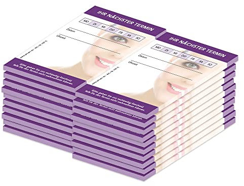 PRICARO Terminblock für Kosmetikstudios (20er Pack)