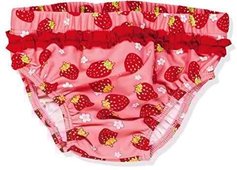 Playshoes UV-Schutz Windelhose Unisex Kinder Badehose Schwimmhose Badebekleidung, Erdbeeren, 62/68