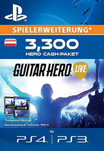 Guitar Hero Live - 3300 Hero Cash-Paket [Spielerweiterung] [PS4 PSN Code - österreichisches Konto]