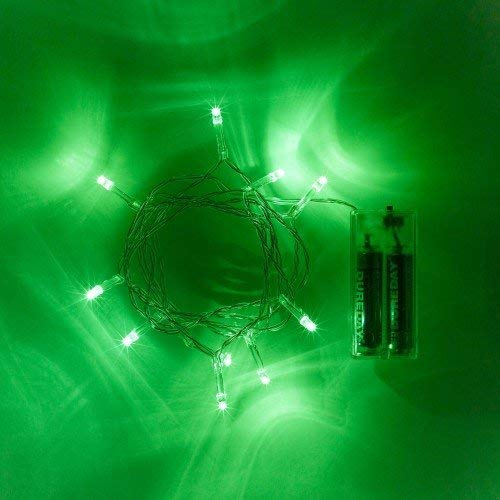 eBuzz Battery Operated Fairy Lights with 20 Green LEDs (Green)