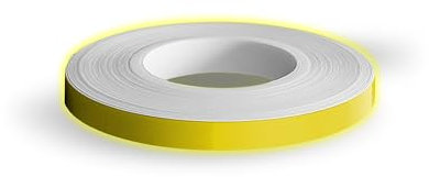 4R Quattroerre.it 10253 Wheel Stripes Rifrangenti per Cerchi Moto, Giallo, 5 mm x 6 mt
