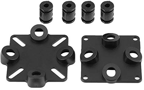 Dilwe Dämpfungsplatte, Kunststoff Anti-Vibrations-Stoßdämpfer Dämpfungsplatte für CC3D Naze32 Mini APM Flight Controller Ersatzteile Zubehör