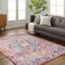 Livabliss Asmara Vintage 120x170 cm – Boho Style mit orientalischem Muster in Orange, Marine, Türkis & Burgunder, pflegeleicht & weich, für Wohnzimmer & Esszimmer