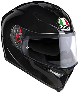 AGV Herren K5 S ECE 22-05 Solid Motorrad Helm, Schwarz, XS