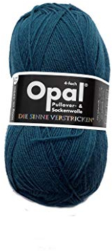 Opal Sockengarn - Uni 2020 - 4fach 9934 Blaugrün