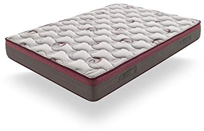 ECCOX - Viskoelastische SoftMoon-Matratze, Höhe 26 cm, Viskose + Supersoft der neuesten Generation, Cloud-Effekt, formstabiler HR-Kern mit hoher Dichte, hohe Festigkeit (150 x 200 cm)