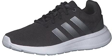 adidas Damen Lite Racer CLN 2.0 Straßen-Laufschuh, Carbon Iron Met Core Black, 39 1/3 EU