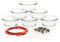 Weck Lot de 6 bocaux gourmet de 300 ml avec bouchon et joint d'étanchéité - À remplir soi-même