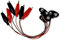Mugetech 10 Pcs 9V Battery Snap Wire Connectors, 9v Battery Snap to Dual Alligator Clips Cable (15cm)