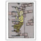 Moulinsart Double Postcard Tintin, Descending from The rungs (12,5x17,5cm)