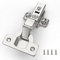 Furniware 10 pcs Soft Close Cabinet Hinge,110 Degree Inset Kitchen Door Hinge,35mm Concealed Kitchen Cabinet Hinges Cabinet Door Plate with Screws
