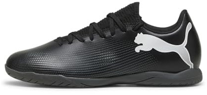 PUMA Herren Future 7 Play IT Soccer Shoe, Black White, 44 EU