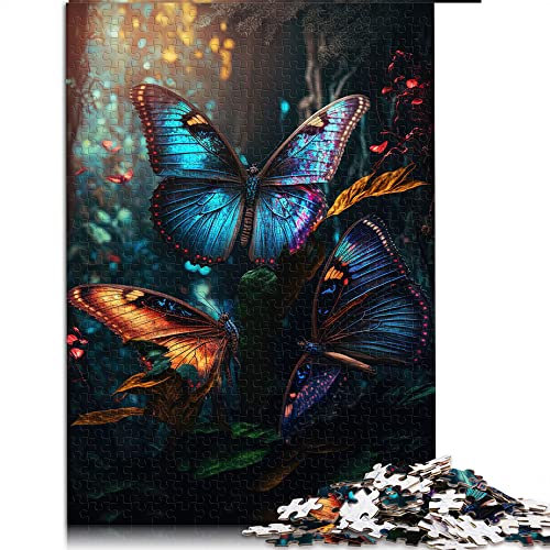 1000 Teile Puzzle Lernspiele Schmetterling Puzzles für Erwachsene Puzzle Kartonpuzzle Lernspiel Herausforderung Spielzeug (Größe 26x38cm)