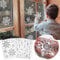 Christmas Snowflake Window Stickers Over 100pcs Silver Glitter Design - Removable and Reusable Christmas Window Clings Decoration - Ideal for Xmas Display and Decor