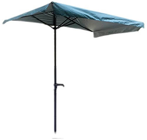 NOALED Parasol Parasol de Jardin, 230cm Revêtement Anti-Pluie Demi Parasol Réglable en Hauteur, Petit Parasol pour Patio Plage Piscine Parasols