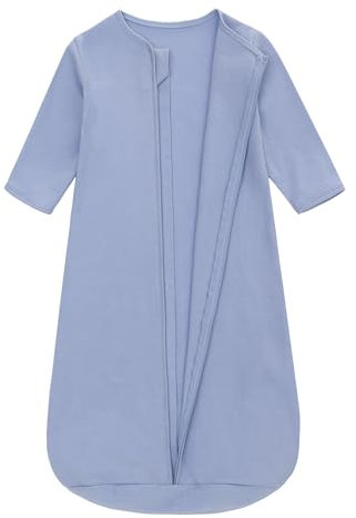 Long Sleeves Baby Sleeping Bag 100% Cotton All Season Wearable Blanket Various Sizes 0-6 6-18 Months Sleeping Sack for Newborn Boys Girls Infant Toddlers Baby Item 6-18 Months (Blue)