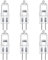 LedWekei Lampadine alogene G6.35, lampadina 24 V 150 W Lampadina a capsula trasparente a 2 pin, lampadine dimmerabili a luce bianca calda 2700 K (confezione da 6)