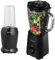Salter COMBO-8849 Kuro NutriPro & Glass Jug Blender Set - Smoothie Maker With 1L BPA Free Blending Jug & Storage Lid, 1.5L Detachable Blending Jug, Safety Lock Lid, Stainless Steel Blade, Black