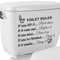 Topyond Bathroom Stickers, Removable Toilet Rules Pattern Decorations, Funny Toilet Seat Stickers, Bathroom Wall Art Stickers for Toilet, Bathroom