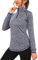iClosam Womens Long Sleeve Tops 1/4 Zip Polo Shirts UPF 50+ Running T-Shirt Quick Dry Gym Sports Workout Cycling Golf Tops Blue