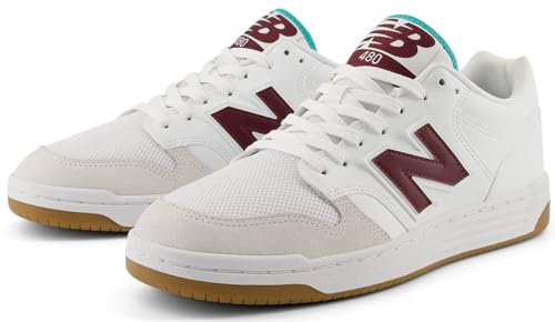 New Balance Sneaker BB480 weiß, Lft weiß schwarz, 39 EU