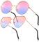 Fiada 2 Paar Hippie Sonnenbrillen Retro Damen Hippie Brillen Kostüm Sonnenbrille für Herren Damen Party Festival