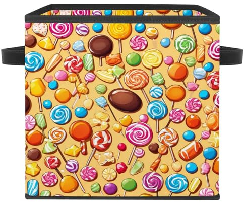 Bleiben Sie organisiert und aufgeräumt, langlebige Regale für Ihr Schlafzimmer, gelbes Bonbon-Muster