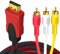 Wonvify HDMI RCA Adapter Audiokabel 1080p, HDMI 3RCA Verbindungskabel mit vergoldeten Anschlüssen, FHD kompatibel (Kein Chip, muss mit Dekodiergerät verwendet werden)
