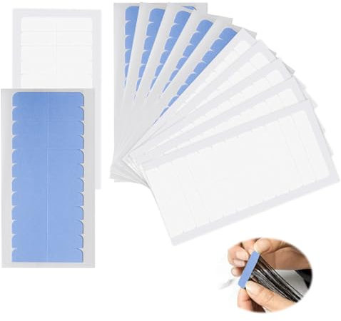 Bettinay 192PCS Hair Extension Tapes, Double Tape Hair Extensions Tabs Glue Strips for Wigs Replacement