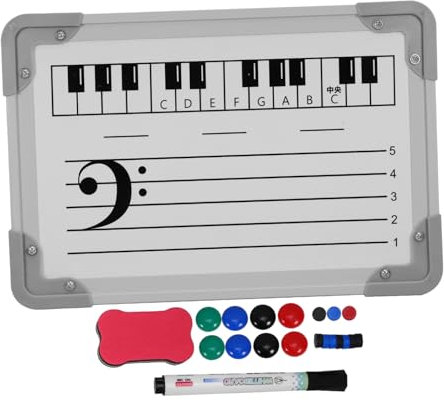 CAXUSD Magnetisches Whiteboard Für Zuhause Trocken Abwischbare Tafel Aus Kunststoff Und Aluminiumlegierung Löschbare Notenzeilen-notentafel Für Schüler Und Lehrer Notationstafel Für Musik