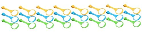 Vaguelly 24 Stk Kinderbetttragetuch Babybett Handringe Ringe Für Babybetten Krippe Hängende Zugringe Kinderzimmer-zugringe Zugringe Aufstehen Gehhilfen Für Babys -pull-up-ringe Plastik