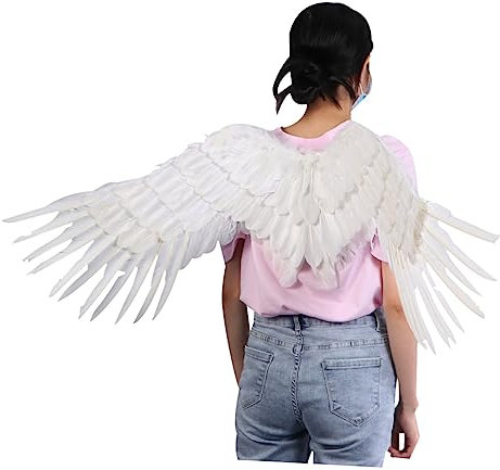 LIFKOME Alas Angel Disfraz Actuación Adultos Niños Halloween Bodas Fiestas Cumpleaños