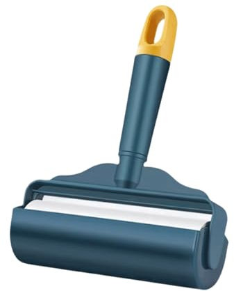 PEKJI Kunststoff-Fusselroller mit Schutzhülle, tragbare Kleidung, klebriger Roller, manuell, extra klebriger Fusselrasierer, entfernt schnell Fell
