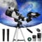 Bellanny Teleskope | Astronomisches Teleskop Erwachsene | 70mm Aperture 300mm Refraktor Teleskop für Kinder&Anfänger, kompakte tragbare Reiseteleskope,Stativ, Fernbedienun, Telefonhalterung Mondfilter