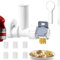 Pasta Maker Attachment for KitchenAid Stand Mixers, 6 In 1 Pasta Maker Attachment Pasta Press Attachments and Cleaning Brush with 6 Different Shapes of Pasta Outlet for Kitchen Aid Mixer Cheese Grater