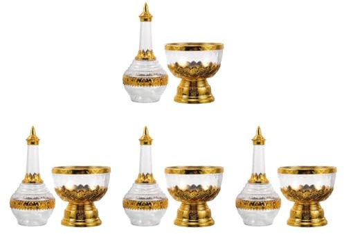 PRETYZOOM 4 Bottiglie Di Acqua Santa Per Altare Cattolico Contenitore Da Tavolo in Vuoto Fornitura Per La Preghiera Domestica