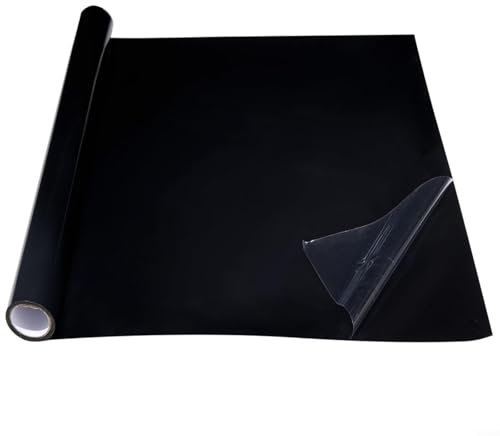 JGmotorfi Schwarzer Aquarium-Hintergrund, statischer Aufkleber, dekorative Folie, Aquarium-Hintergrund, Tapete (50 x 200 cm)