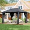 Devoko tonnelle de Jardin Exterieur 3x4,tonnelle de Jardin UV50+,pergola Aluminium Idéal pour Les arrière-Cours, Les arrière-Cours de Maison, Les réunions de Famille,Gris